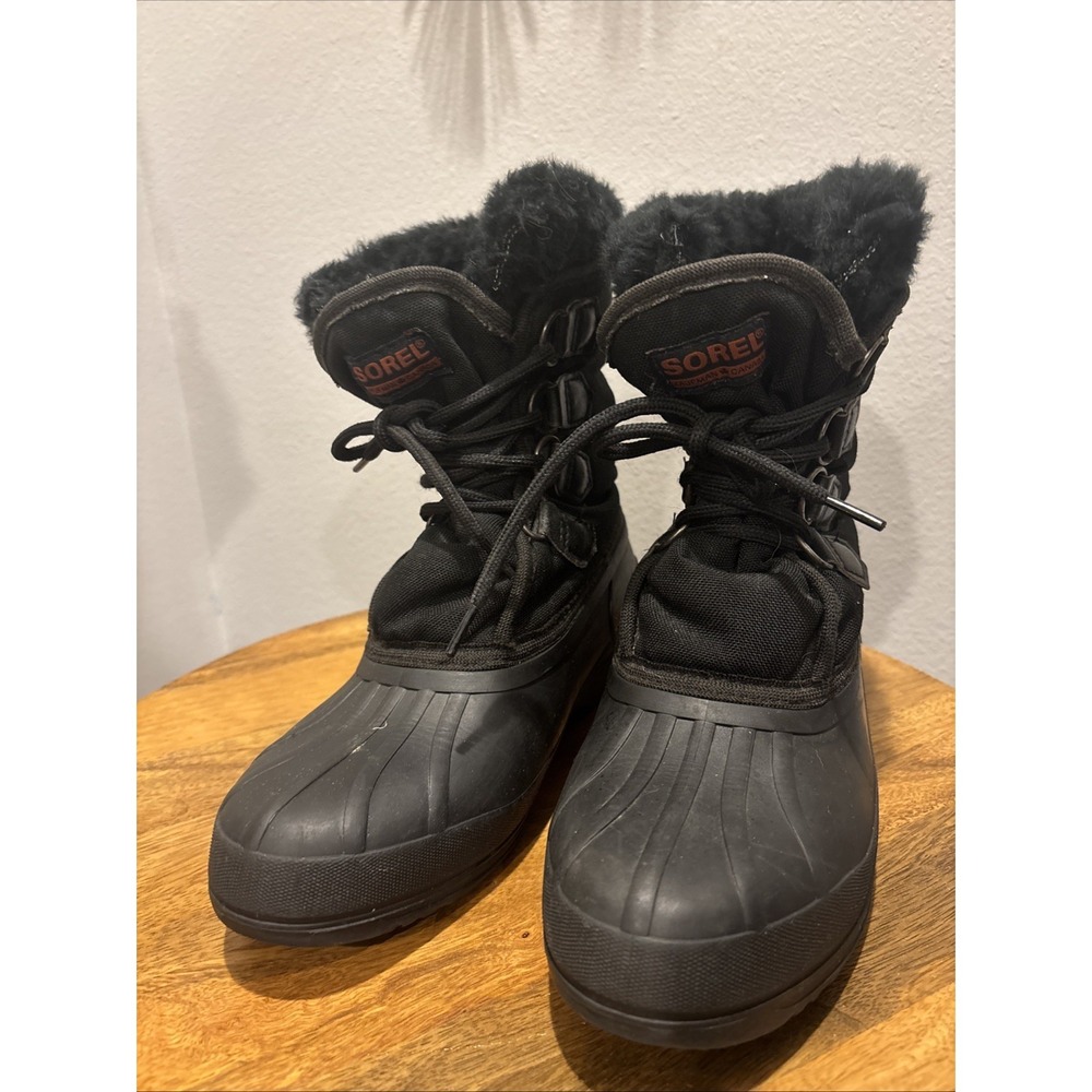 Sorel Women's Kaufman Canada Rubber Nylon Winter Felt Lined Snow Boots Size 10